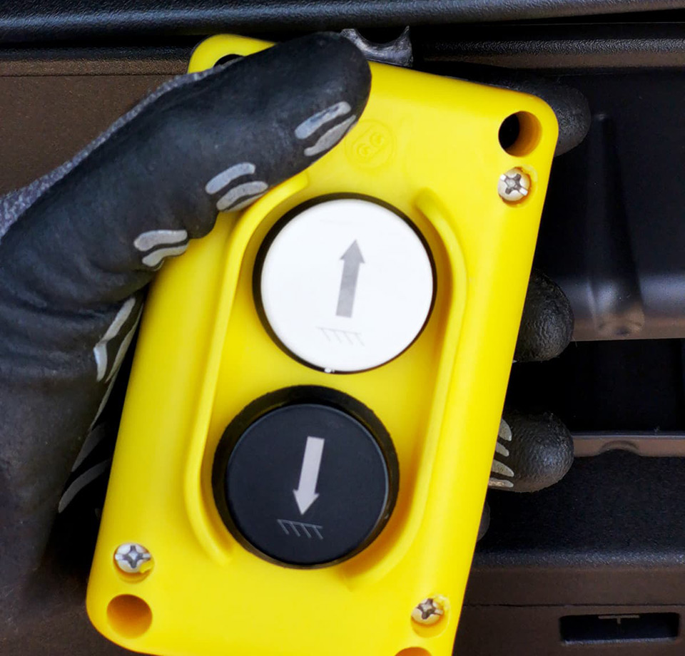 Benne Excalibur, boitier de commande